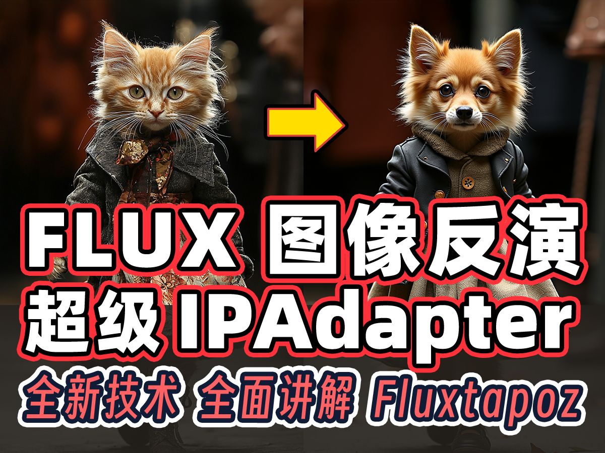 Flux的另类超级IPAdapter来了！轻松实现材质+风格+构图迁移，图像局部重绘！RF Inversion图像反演，Fluxtapoz插件